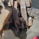 Rear Left Pads - evenly worn - but both rear slide pins were completely dry.
